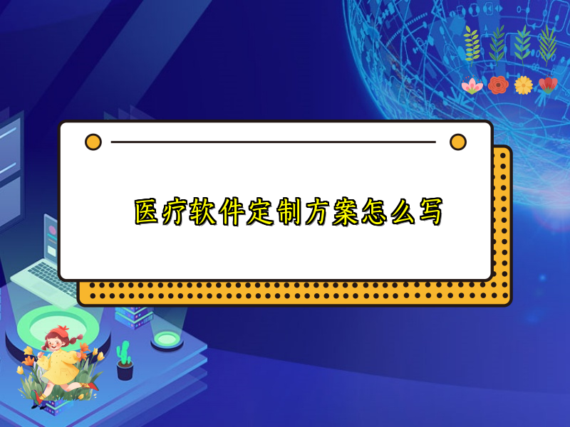 医疗软件定制方案怎么写