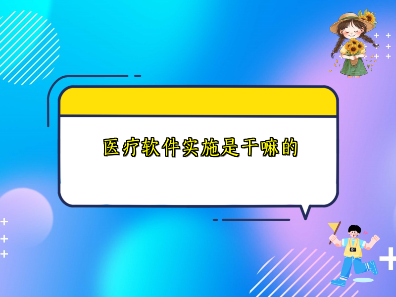 医疗软件实施是干嘛的
